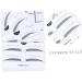 MAGICLULU 2 Eyebrow Shaping Stencils Makeup Kit Beauty Eyebrow Card Eyebrow Stickers Card A607 Portable - Buy Online on SooperMarket.com
