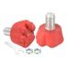 PATIKIL Roller Skate Toe Stops with Bolts, 82A Rubber Brake Stoppers Block Cat Claw for Roller Skate Accessories Replacement Red