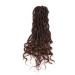 Eunice 20 Wavy Faux Locs - Synthetic Crochet Braids Curly Dreadlocks (3 Packs 1B/30) | Shop Internationally! - Buy Online on SooperMarket.com