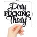 VIKY Glitter 30th Birthday Cake Topper - Dirty Thirty Man & Woman Decoration | Perfect for 30th Birthday Party Decor - Buy Online on SooperMarket.com