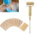 Acupuncture points probe ear detector acupuncture points springs needle massage roller with earperlen magnetic acupressure acupuncture pen meridian massage (golden)