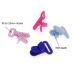 Sutoyuen 20pcs Plastic Pacifier Clips Holders - Ideal for Teething Toys, Baby Blankets, and Bib Leash - Fits 25mm Ribbon - Buy Online on SooperMarket.com