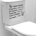 Jiuhong Funny Man's Woman's Washroom Toilet Sign Wall Sticker Home Decor - DIY Removable Bathroom WC Door Accessory for Kids Room - Buy Online on SooperMarket.com
