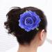 OSALADI Flower Hair Accessories Artificial Floral Hair Clip Big Rose Flower Hairpin Wedding Bridal Barrette Elegant Brooch Accessories for Women Girl Bridal Blue White Roses Artificial Flowers - Buy Online on SooperMarket.com