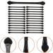 BELLIFFY 25 Pcs Dual Ended Makeup Brush Black Makeup Plastic Eyeshadow Sponge Brush - Buy Online on SooperMarket.com