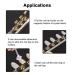 Anself Acrylic Nail Holder & Practice Board Premium Nail Displayer in Gold for Professional Nail Art - Buy Online on SooperMarket.com