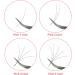Lash Extension Tweezers Set - Curved & Straight Pointed Applicator Tool for Eyelash Extensions - Buy Online on SooperMarket.com