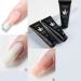 Poly Extension Gel Nail Kit - Clear White Pink Builder Gel with Slip Solution & Dual Forms | Home Manicure Starter Set - Buy Online on SooperMarket.com
