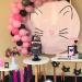 Happy Birthday Cat Cake Topper - Glittery Black Kitten Decoration for Birthday Baby Shower & Wedding Parties - Buy Online on SooperMarket.com