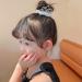 White Pearl Crown Hair Ties Set - 7 Pcs Elastic Hair Scrunchies with Beaded Ponytail Holder for Women and Girls - Buy Online on SooperMarket.com