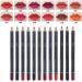 Buy Long Lasting Lipstick Pen Set - 12 Colors Eyeliner & Lip Liner Pencil for Women & Girls - No Irritation | International Shipping - Buy Online on SooperMarket.com