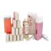 Epilwax Royal depilation set complete with: professional wax warmer 12 roll -on wax 100 ml rose 100 depilatory strips 1 bottle with 250 ml oil after depilation - (Royal series Rose 12) 4 g (1 Pack)