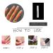 MISUD Glossy Square French Tip Fake Nails - 24Pcs | Pearl Acrylic Designs | White Glue-on False Nails for Women & Girls - Buy Online on SooperMarket.com