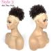 Afro Puff Drawstring Ponytail with 2 Bangs Afro High Puff Bun with Spring Curl Bangs and Afro Puff Bangs Clip in Hairpieces Pineapple Updo Ponytail with Bangs(2#) 1 ponytail+ 2 bangs #2 - Buy Online on SooperMarket.com