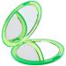 eBuyGB Cosmetic Double Sided Magnifying Compact Vanity Make Up Mirror Pale Green Pocket Sized