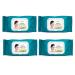 Epielle Argan Oil Cleansing Facial Tissues Makeup Remover Wipes Gentle and Nicely Scented Towelettes - 60 Sheets per pack 4 pack (new)