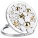 La Vogue Perfume Daisy Pattern Women Portable Makeup Compact Mirror Purse Handbag Mirror