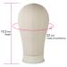 22 Inch Canvas Block Head Wig Stand for Wigs Display & Styling - Creamy-White - Buy Online on SooperMarket.com