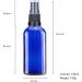 Premium Glass Spray Bottle - Empty Fine Mist Sprayer with Clear Cap - Ideal for Aromatherapy Essential Oils Cleaning Solutions Hair Care & Wellness - Durable & Travel-Friendly (Blue 100ml - 6) 100ml - 6 Blue - Buy Online on SooperMarket.com