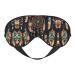 SSIMOO Feather Sleep Mask-Adjustable Breathable Fashionable Eye Mask for A Comfortable Sleep Experience Black