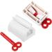 30-Piece Rolling Tube Toothpaste Squeezer Stand - Rotating Dispenser for Bathroom - Blue/Red/Green - Buy Online on SooperMarket.com