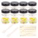 Sgehai 12 pieces jars jars 5ml jars with lids lip balm jars jars cream jars empty 12 x 5ml black