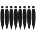 Difunee Pre-stretched Braiding Hair - 24 Inch 8 Packs Black Braiding Hair For Braids, Yaki Texture Crochet Hair Box Braids Hot Water Setting Synthetic Braiding Hair Extensions(24 Inch, 1B-8P) 24 Inch (Pack of 8) 1B