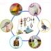 Bebester Bird Chewing Toys 8Pieces Bird Parrot Toys Bird Hanging Bell Toy Hanging Colorful Swing Chewing Toy Bells Ladder Swing for Small Parrots Macaws Parakeets Conures Cockatiels Love Birds - Buy Online on SooperMarket.com