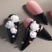 Flower Nail Art Glitters DIY 3D White Floral Nail Stud Sequins for Salon Gift Flower Nail Glitters - Buy Online on SooperMarket.com