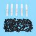 Tmishion cat nail caps dog paw-anti-scratch claw protective sleeves 100 pieces soft pet-cat nail caps cover with glue for cats and dogs (XS) XS cool black