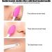 Silicone Nose & Lip Cleansing Brush Set for Blackhead & Exfoliation - Rose Red - Buy Online on SooperMarket.com