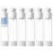LONGWAY 4 Oz 120ml Clear Airless Cosmetic Cream Pump Bottle Travel Size Dispenser Refillable Containers/Foundation Travel Pump Bottle for Shampoo (Pack of 6) 4 Ounce (Pack of 6)