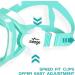 Seago Kids Swim Goggles Snorkel Diving Mask - Anti-Fog 180 Clear View for Youth (Ages 5-15) - Green - Buy Online on SooperMarket.com