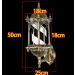 Barber Shop Pole Light Led Black White Stripes Illuminating Rotating Outdoor Waterproof Barber Shop Salon Sign Light Traditional Retro Waterproof Palace Wall Lamp - Buy Online on SooperMarket.com