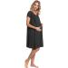 HAPPY MAMA Women's Labor Delivery Hospital Gown Breastfeeding Maternity 434p 16-18 Graphite Melange - Buy Online on SooperMarket.com