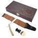 Premium Shaving Head Razor Set - Manual Razor Beard Brush & Wooden Gift Box | Perfect Gift for Men - Buy Online on SooperMarket.com