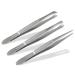 Solingen professional tweezers set hair plucking tweezen 3-piece pointed just diagonally precise made in germany soling eyebrow tweezers made of stainless steel
