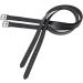 Advanced Curved Black Stirrup Leathers - 140cm with Stainless Steel Fitting | Buy Internationally - Buy Online on SooperMarket.com
