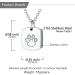 U7 Ladies Cremation Urn Necklace - Celtic Knot Dog Feet Wings & Crucifix | Stainless Steel Cylinder Pendant for Ashes - Memorial Jewelry for Men & Women - Buy Online on SooperMarket.com