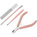 Nail Clipper Set Stainless Steel Multifunctional Portable Manicure Tool Set for Home Shop Travel (Pink) - Buy Online on SooperMarket.com