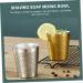 Angoily Stainless Steel Shaving Bowl Set - 4 Pieces Shaving Soap Cup & Razor Shaver - 304 Grade for Men International Shipping Available - Buy Online on SooperMarket.com