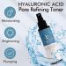 Hyaluronic Acid Facial Spray with Aloe & Witch Hazel - Hydrating Face Toner for Men & Women, Ideal for Oily & Dry Skin - Light Astringent Formula - Buy Online on SooperMarket.com