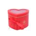 Xixcherg Heart-Shaped Paper Mache Boxes for Packaging Luxury Flower Cardbord Boxes with Lids and Ribbons Ideal for Crafting & Storage Accessories Cosmetics Jewelry Gifts Home (Red)