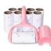 Lint Roller 9 Refills 540 Sheets Super Sticky Pet Hair Remover Kit YQMAJIM Adhesive Lint Brush for Clothes Carpet Car Seats Dust Dogs Cats 1handle+9refills