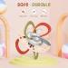 Zooawa Baby Teether - BPA-Free Silicone Sensory Toy for Teething Relief | Rattles & Chew Toy for 3-6 Months+ - Easy-to-Hold Beige - Buy Online on SooperMarket.com