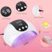 UV Nail Lamp Nail Dryer 54W UV Lamps for Gel Nails Nail UV Lamp Led Nail Lamp with 3 Timer Auto Sensor LCD Screen USB Plug Gel Nail Curing Lamp Led Gel Nail Lamp Nail Dryer White - Buy Online on SooperMarket.com