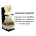 Parker Safety Razor Silvertip Badger Shaving Brush Set with Stand - Extra Dense Bristles - Long Handle for Shaving Mug - Ivory Color - Buy Online on SooperMarket.com