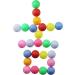 Assorted Color 50 Pack Beer Pong Balls - Washable Plastic Table Tennis Balls by TADICK - Buy Online on SooperMarket.com