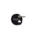 Copter farm dog brand bag for dogs on the collar |With engraving push button |Art leather real leather |Dog brand |Individually engraved on both sides (black round) black round