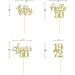 24 Pcs Gold Glitter 50th Birthday Cupcake Toppers - Celebrate Fifty Years Old Birthday Party Decor - Buy Online on SooperMarket.com